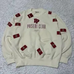 新品　PASERI CLUB スエット　多彩なパッチワーク　ピンクハウス