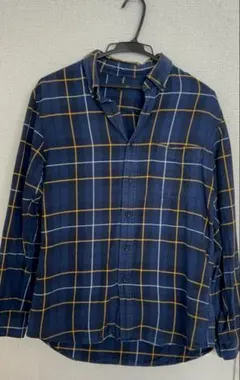 ユニクロ　長袖シャツ　チェック柄　メンズ　Mサイズ