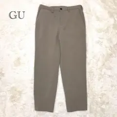 GU ジーユー テーパードパンツ M ブラウン スラックス オフィスカジュアルのサムネイル