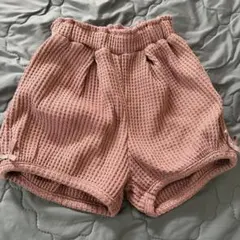 ベビー パンツ 90cm ワッフル素材 ピンク