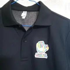 デフリンピック ポロシャツ SS 黒