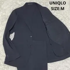 UNIQLO 感動ジャケット 2wayストレッチ セットアップ スーツ ネイビー