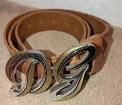 D&G　ドルガバベルト　 レザーベルト ブラウンのサムネイル