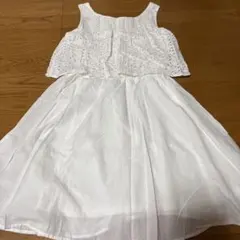 ホワイト ノースリーブ レース トップスのサムネイル