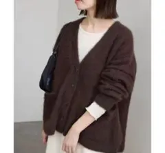 SLOBE IENAフォックスウールカシミヤ カーディガン