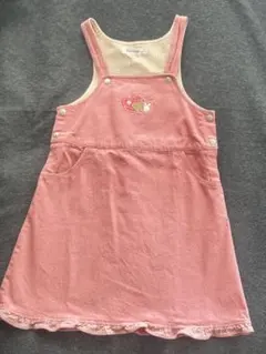 美品❣️familiar ピンクジャンパースカート