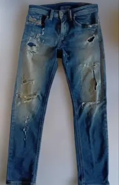 DIESELディーゼル・ダメージ加工 ストレッチスリムフィット ジョグデニム