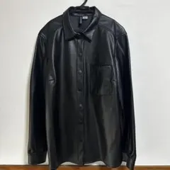 H&Mレザー ボタンジャケット