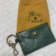 IL BISONTE レザーキーケース 緑　美品！