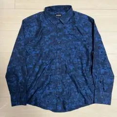 DIRK BIKKEMBERGS 長袖シャツ　花柄　ブルー
