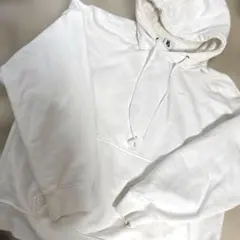 Nike ホワイト フード付きパーカー L