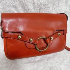 ✨y2k✨ ANNA SUI アナスイ レザーショルダーバッグ レッド