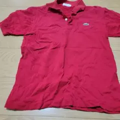LACOSTE ラコステ ポロシャツ 半袖 レッド