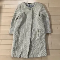 3.3 ロートレアモン ノーカラーコート グレー ストライプ 38