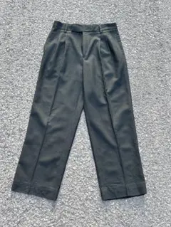 90s vintage ブラック ツータック ワイド スラックス