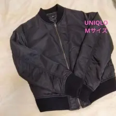 ユニクロ　ブラック MA-1ジャケットサイズM　レディース