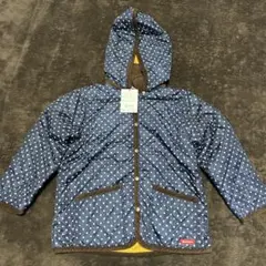 ホットビスケッツ　ジャンバー　110cm ネイビー 水玉模様