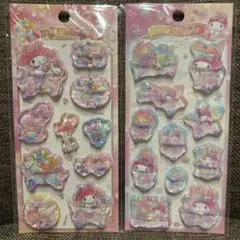 ⑨サンリオ　シャカシャカウォーター　シール ステッカー　マイメロディ　2枚セット
