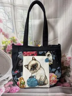 ラウンド型トートバッグ（リトルヤーンハンターズ）キャスキッドソン