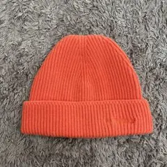 orange ニット帽 ビーニー メンズ オレンジ