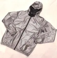 ジャックバニー 中綿ジャケット カーキ×白 英字総柄 ゴルフウェア