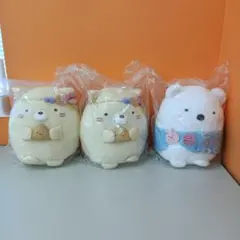 タグ付 一番くじ すみっコぐらし ぬいぐるみ しろくま ねこ ※ばら売り不可