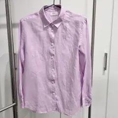 【値下げ】【中古】ユニクロ　リネン　シャツ　Ｌのサムネイル