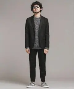 【期間限定価格！】ナノユニバース　ダメリーノ　ストレッチセットアップ（ブラウン）