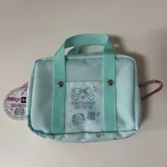 初音ミク　スクバ風ポーチ　グリーン