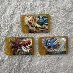 【3点セット】ポケモンフレンダ レガシーピック　ルカリオ、ハッサム、ギャラドス