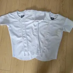 野球 ユニフォーム 練習着 ホワイト 2枚セット 120センチ
