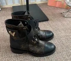 ダークブラウン ブラック ブーツ 23cm レディース