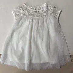 ホワイト レース チュールドレスのサムネイル