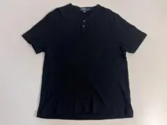 90年代 ポロラルフローレン ヘンリーネック半袖Tシャツ XLサイズ 黒のサムネイル