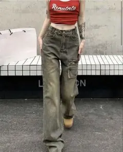 レディース ストレートデニム Y2K 平成