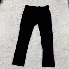 【ミャンマー製】 カジュアルパンツ ウエストゴム　ブラック シンプル 3L