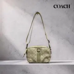 『訳あり』COACH コーチシグネチャー ショルダーバッグ ポシェット斜め掛け可