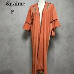 &g'aime (アンジェム) ガウン　フロントオープンカーディガン　ロング