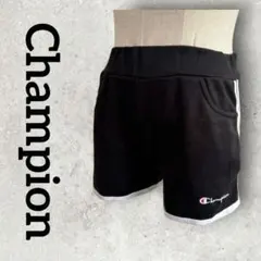 Champion ショートパンツ スウェットパンツ 短ズボン ロゴ入り F 黒