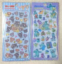 ★正規品★2枚★プチドロップステッカー トムとジェリー+モンスターズ・インク