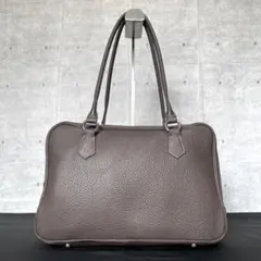 【美品】HAMANO 濱野皮革工藝 エヴィ EVI トープ 廃盤品 ハンドバッグ