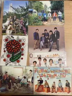 未開封　嵐クリアファイル５人集合6枚と24Hテレビ大野智絵1枚　生写真5枚