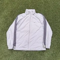 355 NIKE 00s Gray Windbreaker Logo Hood