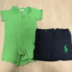 Polo by Ralph Lauren キッズ ポロシャツ 短パンセット