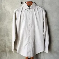 90s Aquascutum ユーロ古着 無地シャツ L相当
