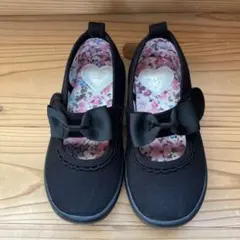 any FAM リボン付きブラックフォーマルシューズ　18.0cm