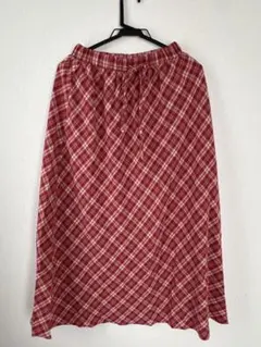 GRL赤チェックスカート Mサイズ