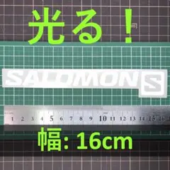 SALOMON 光るデッキステッカー スノーボード 幅16cm サロモン