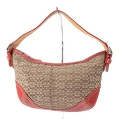 A040【美品】COACH／コーチ　アクセサリーポーチ　ハンドバッグ　シグネチャ