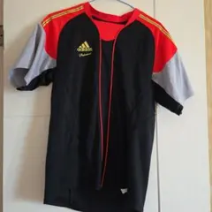 中古★adidas Professional 野球 練習用シャツ ブラック Sのサムネイル